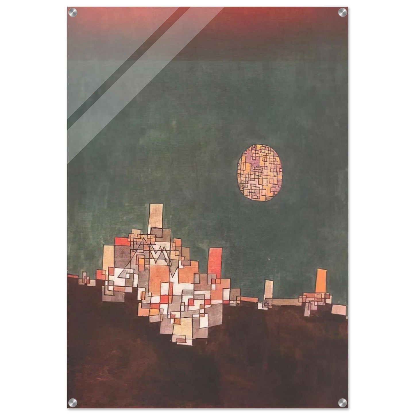 CHOSEN SITE 1940 - Paul Klee Acrylic Print - 70x100 cm / 28x40″ inches | Paul Klee Wall Art | Paul Klee Prints