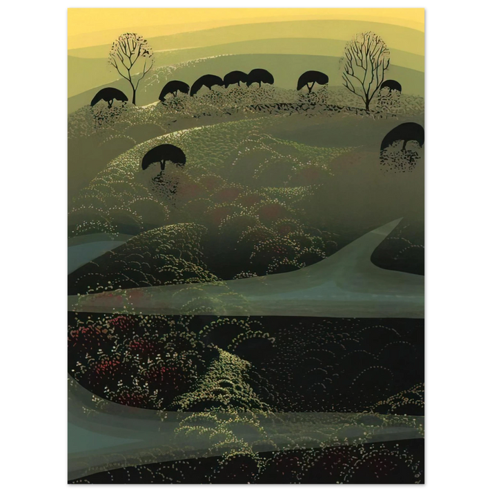Eyvind Earle - California Miniature 75x100 cm / 30x40inches Fine Art Poster