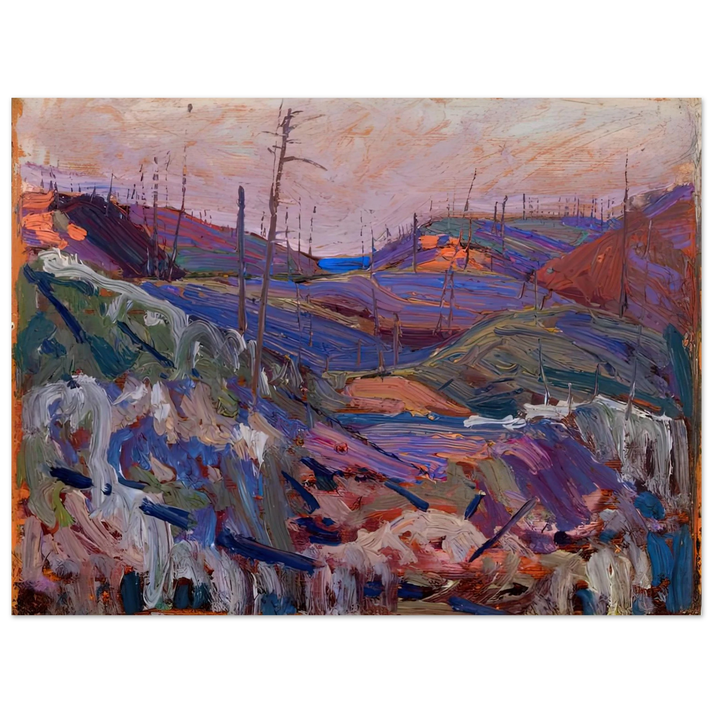 Tom Thomson - FIRE SWEPT HILLS 1915 75x100 cm / 30x40inches Fine Art Poster