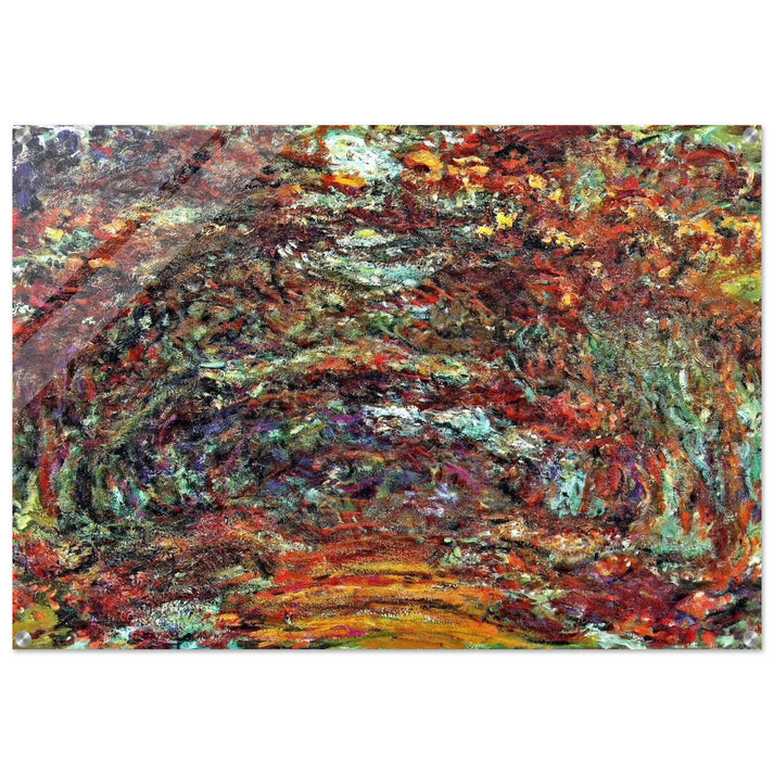 The Rose Path, Giverny - claude monet Acrylic Print - 70x100 cm / 28x40″ inches