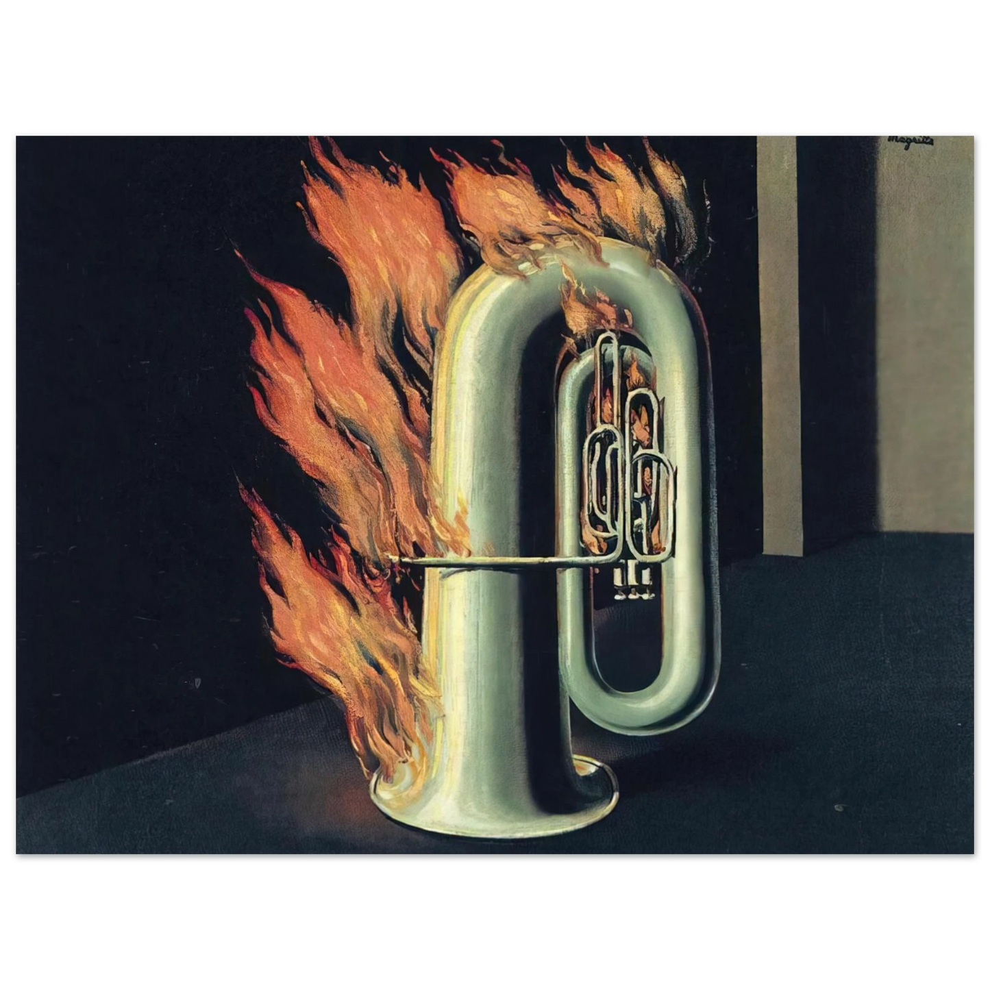 Rene Magritte - THE DISCOVERY OF FIRE 1935 Fine Art Poster - Default Title