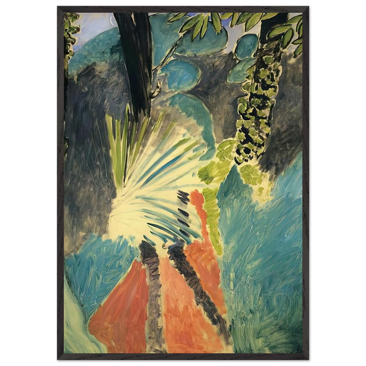 THE PALM 1912 - Henri Matisse 70x100 cm / 28x40 inches Framed Art Print – Black Wooden Frame