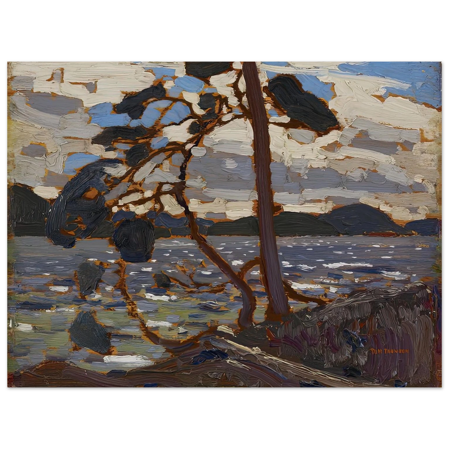Tom Thomson - SKETCH FOR THE WEST WIND 1916 Fine Art Poster - Default Title