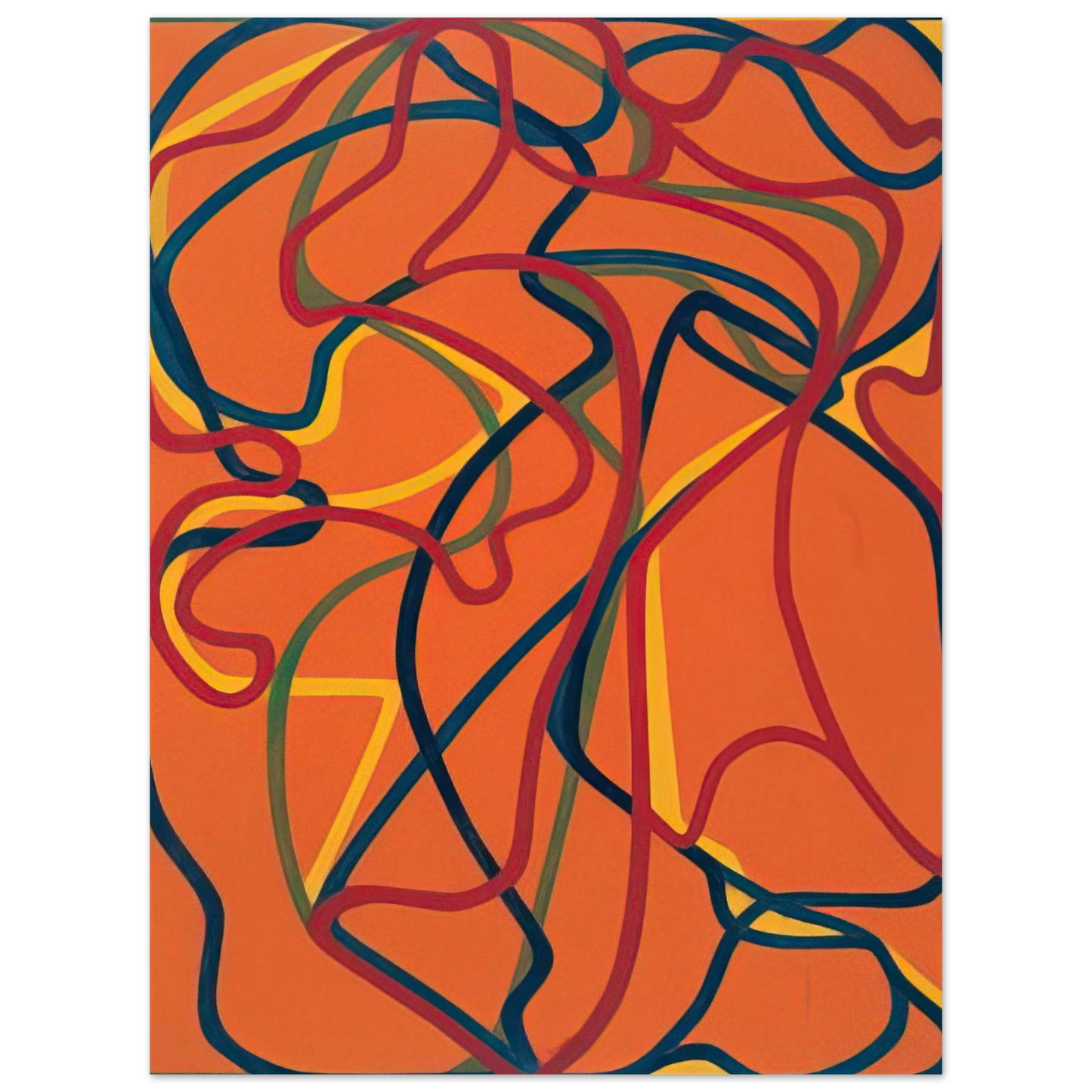 Brice Marden - 6 Red Rock 1 - 2002 Fine Art Poster - Default Title
