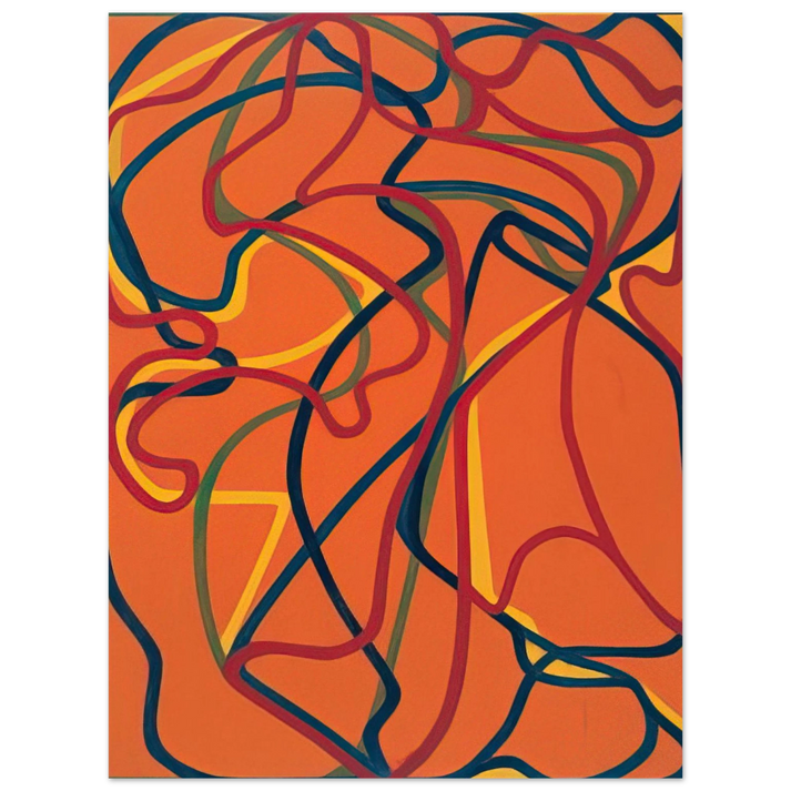 Brice Marden - 6 Red Rock 1 - 2002 75x100 cm / 30x40inches Fine Art Poster