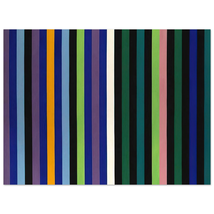 Gene Davis - Two Part Blue - 1964 75x100 cm / 30x40inches Fine Art Poster