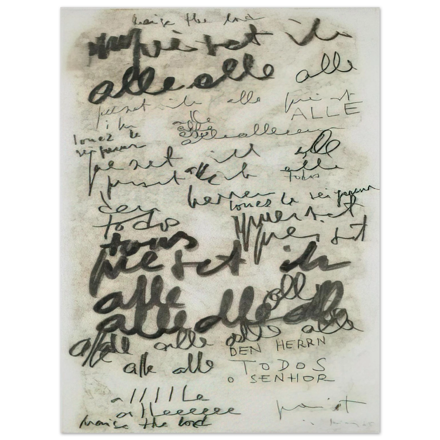 Mira Schendel - Untitled Alle - 1965 Fine Art Poster - Default Title