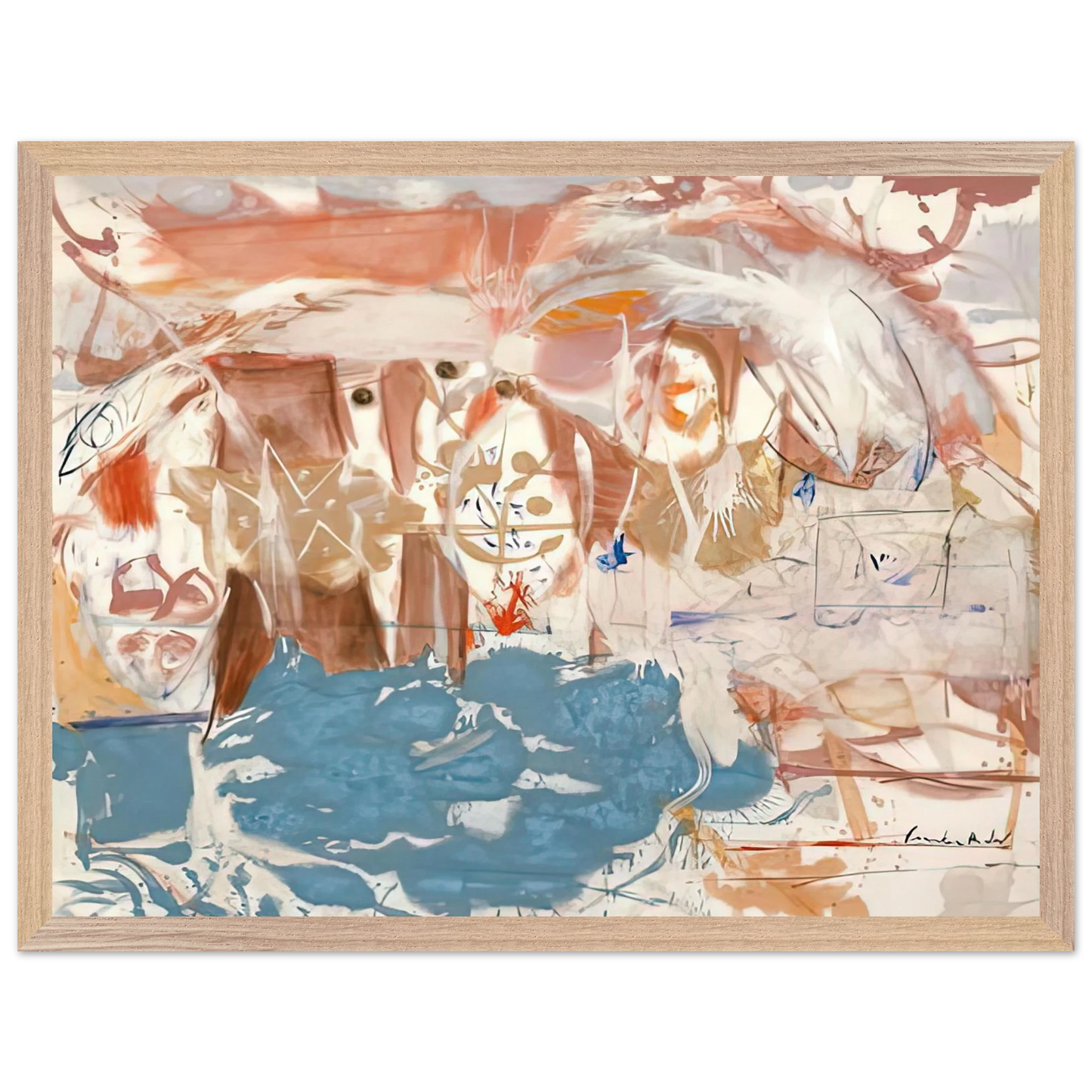 Helen Frankenthaler - Dawn After the Storm, 1957- Wall Art - 30x40 cm / 12x16 inches - Fine Art Poster - -