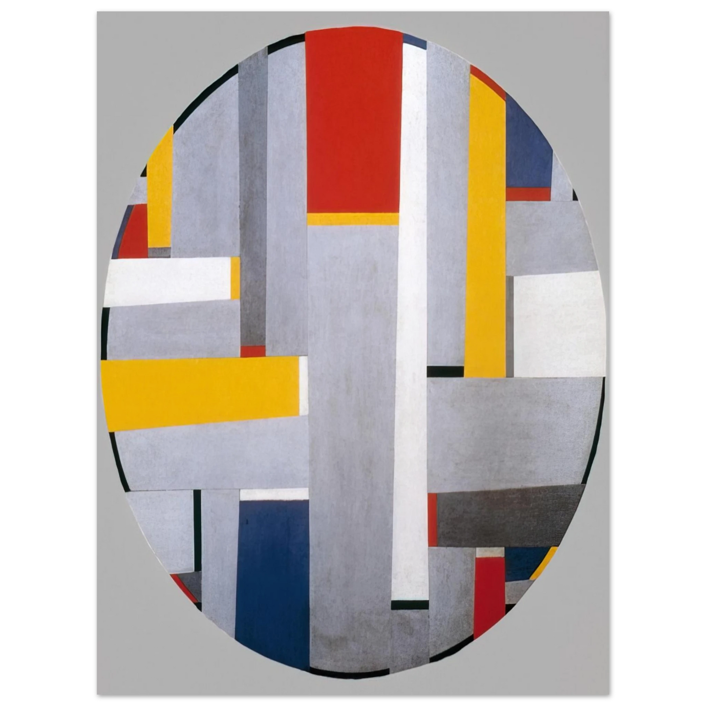 Fritz Glarner - Relational Painting, Tondo #36 - 1955 Fine Art Poster - Default Title