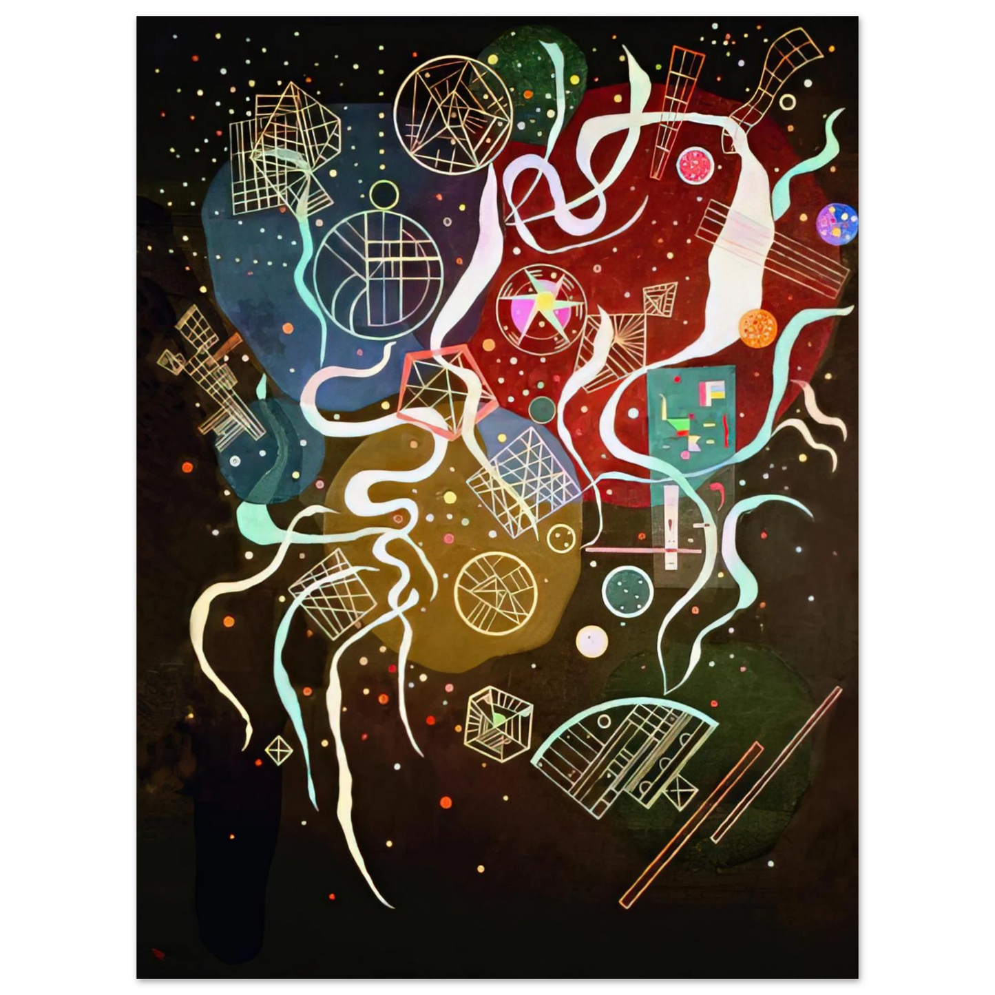 Wassily Kandinsky - MOVEMENT I 1935 Fine Art Poster - Default Title