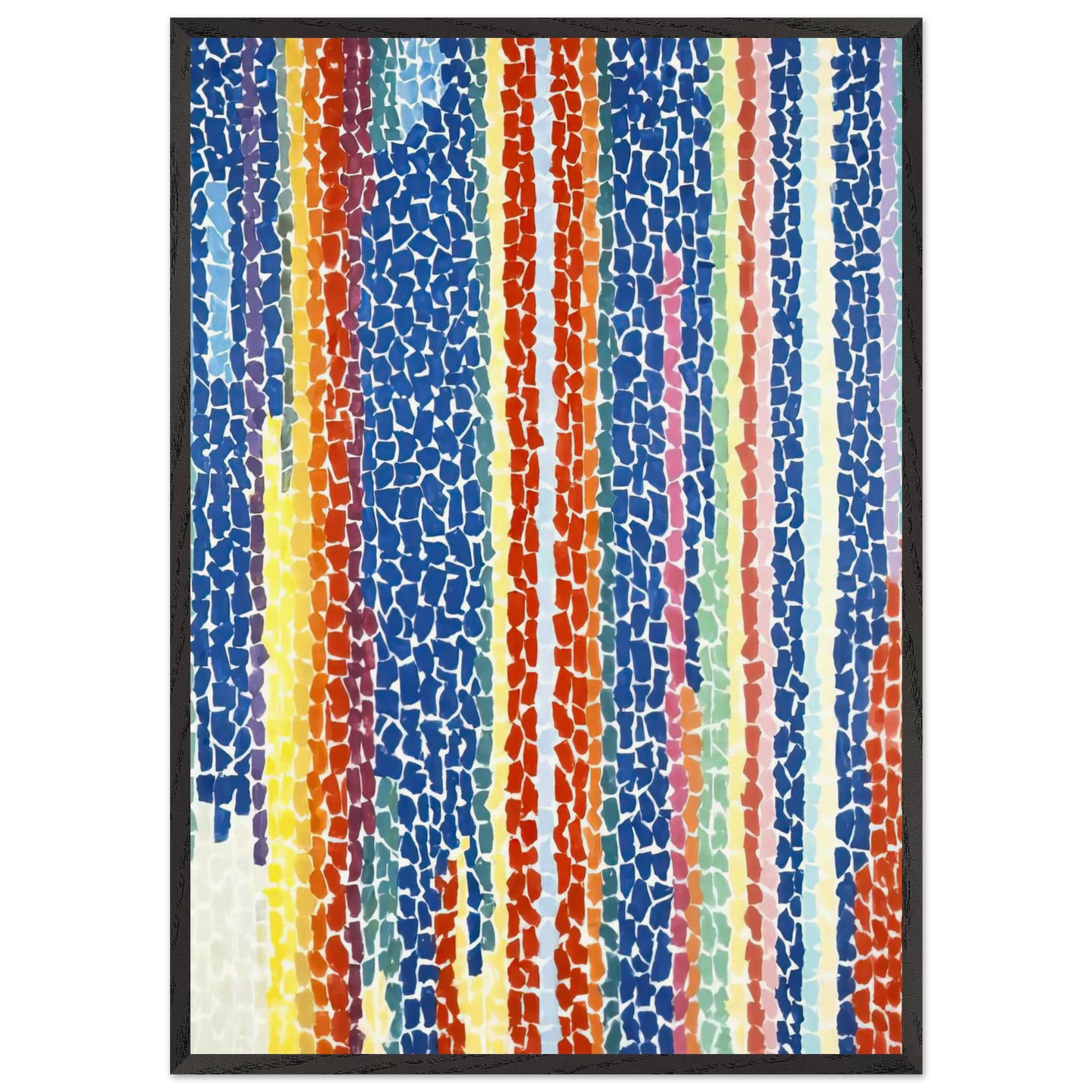 IRIS TULIPS JONQUILS AND CROCUSES 1969 - Alma Woodsey Thomas Framed Art Print – Black Wooden Frame - Default Title - -Framed Art Print