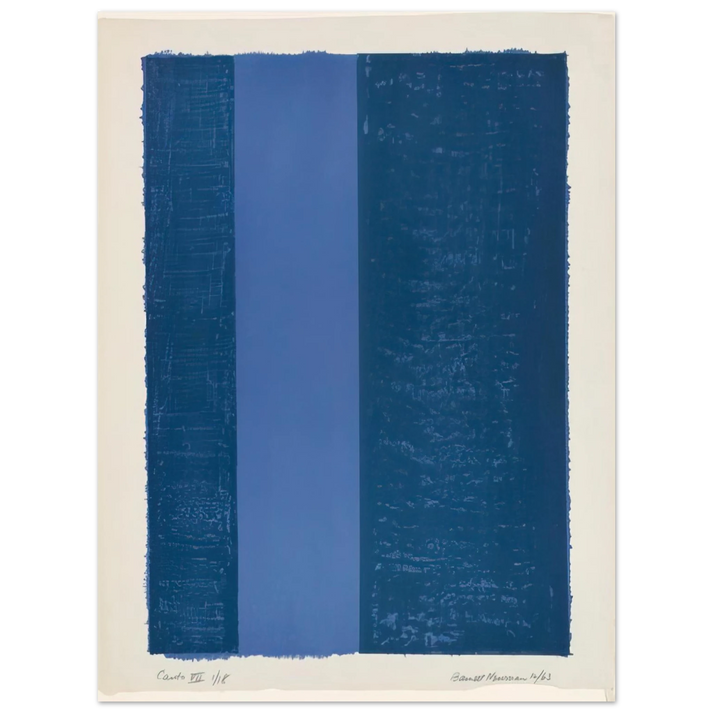 Barnett Newman - Canto VII 75x100 cm / 30x40inches Fine Art Poster