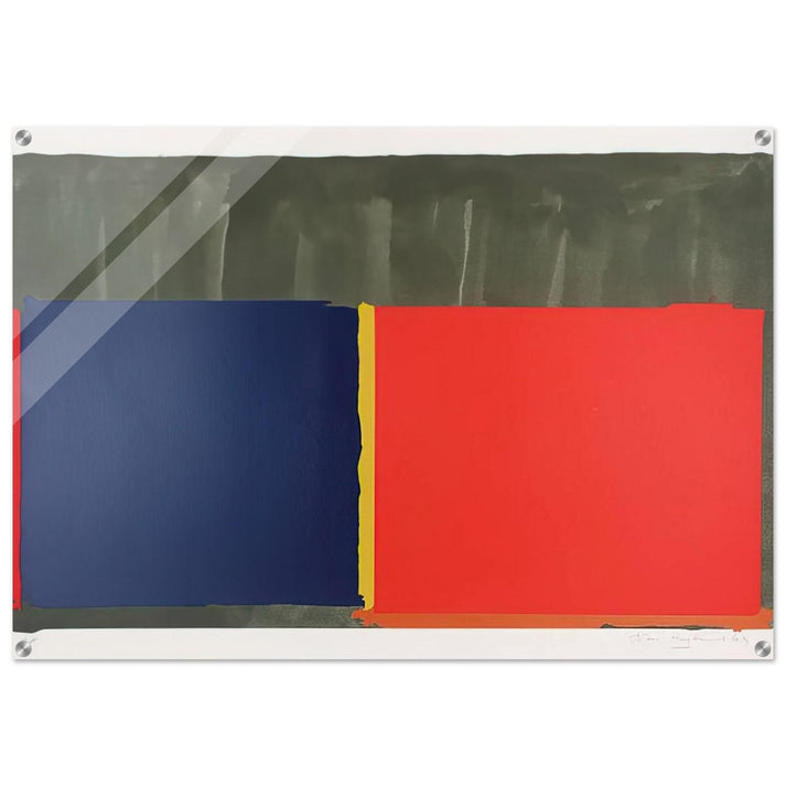 Red, Blue - 1969 - John Hoyland Acrylic Print - 70x100 cm / 28x40″ inches