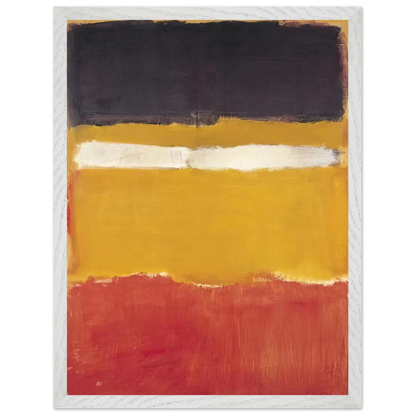 Mark Rothko - Number 24 Untitled - 1951 Wall Art - 30x40 cm / 12x16 inches - Premium Wooden Framed Poster With Fine Art Paper - Wood frame