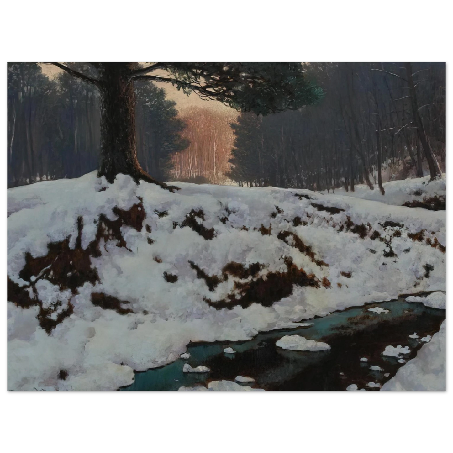 Frank Johnston - The Shadowed Valley - Post-Impressionism Fine Art Poster - Default Title