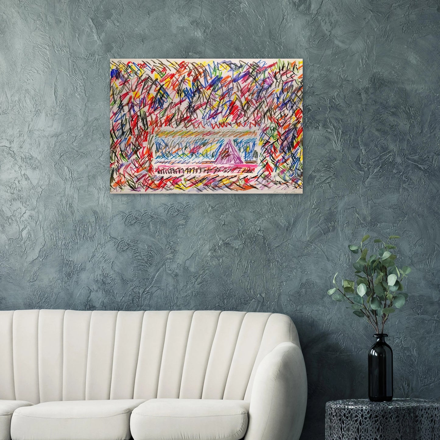 Coffee Thyme - Sam Gilliam Brushed Aluminum Print - 70x100 cm / 28x40 inches | Sam Gilliam Aluminum Print | Sam Gilliam Prints