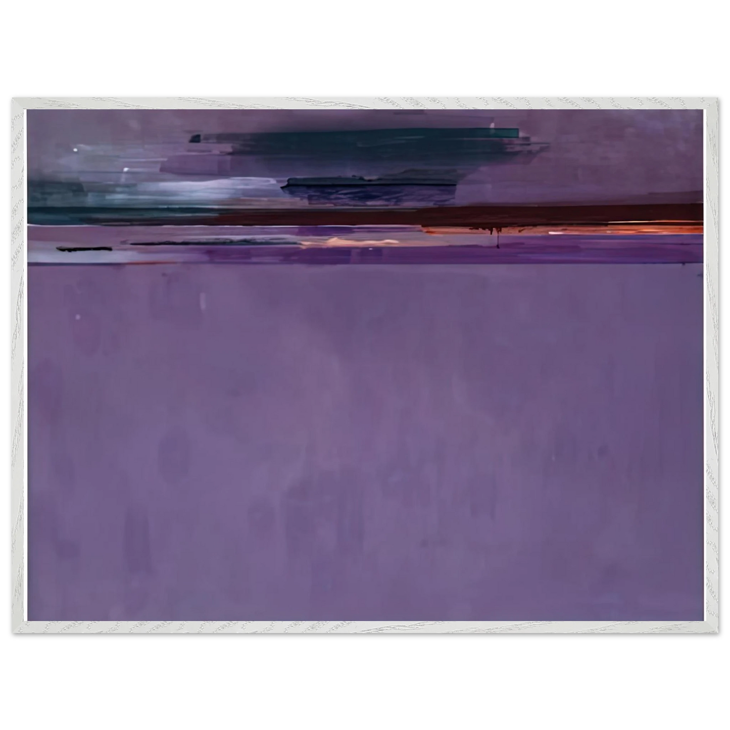 Helen Frankenthaler - The Other Side, 2002- Wall Art - 60x80 cm / 24x32 inches - Premium Wooden Framed Poster With Fine Art Paper - White frame