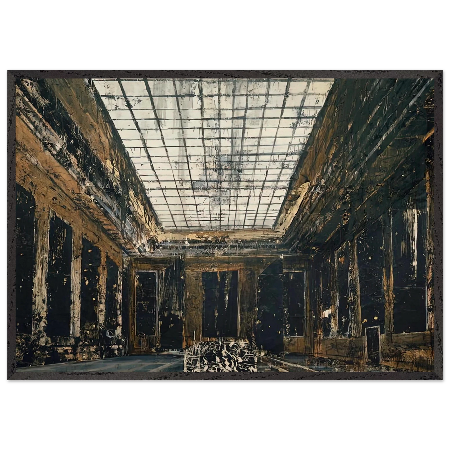 INTERIOR 1981 - Anselm Kiefer Framed Art Print – Black Wooden Frame - Default Title - -Framed Art Print