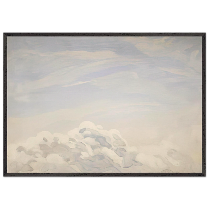 Study for Clouds I - 1979 - Neil Welliver 70x100 cm / 28x40 inches Framed Art Print – Black Wooden Frame