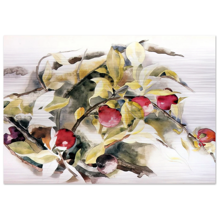 Plums - 1925 - Charles Demuth Brushed Aluminum Print - 70x100 cm / 28x40 inches | Charles Demuth Aluminum Print | Charles Demuth Prints