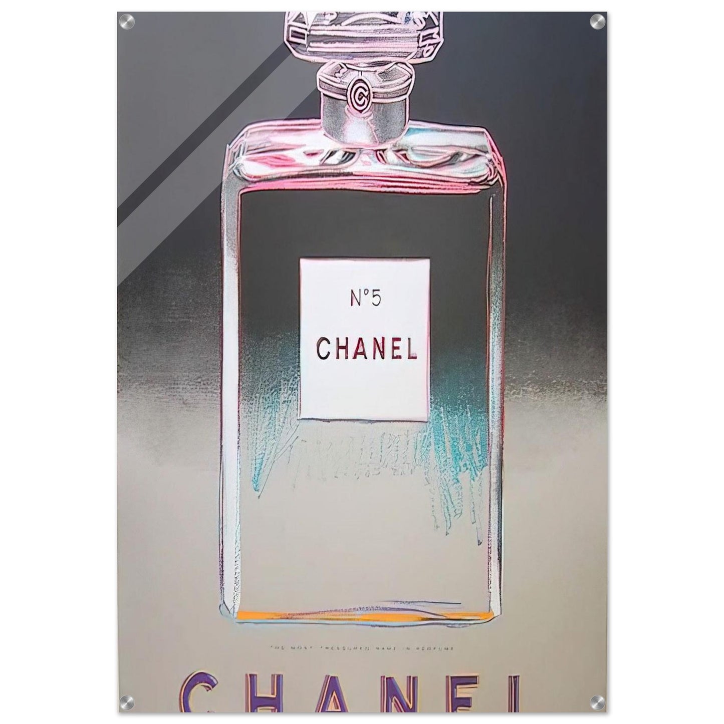 Chanel No. 5 - Andy Warhol Acrylic Print - 70x100 cm / 28x40″ inches