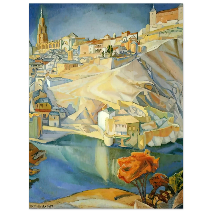 Diego Rivera - VIEW OF TOLEDO 1912 75x100 cm / 30x40inches Fine Art Poster