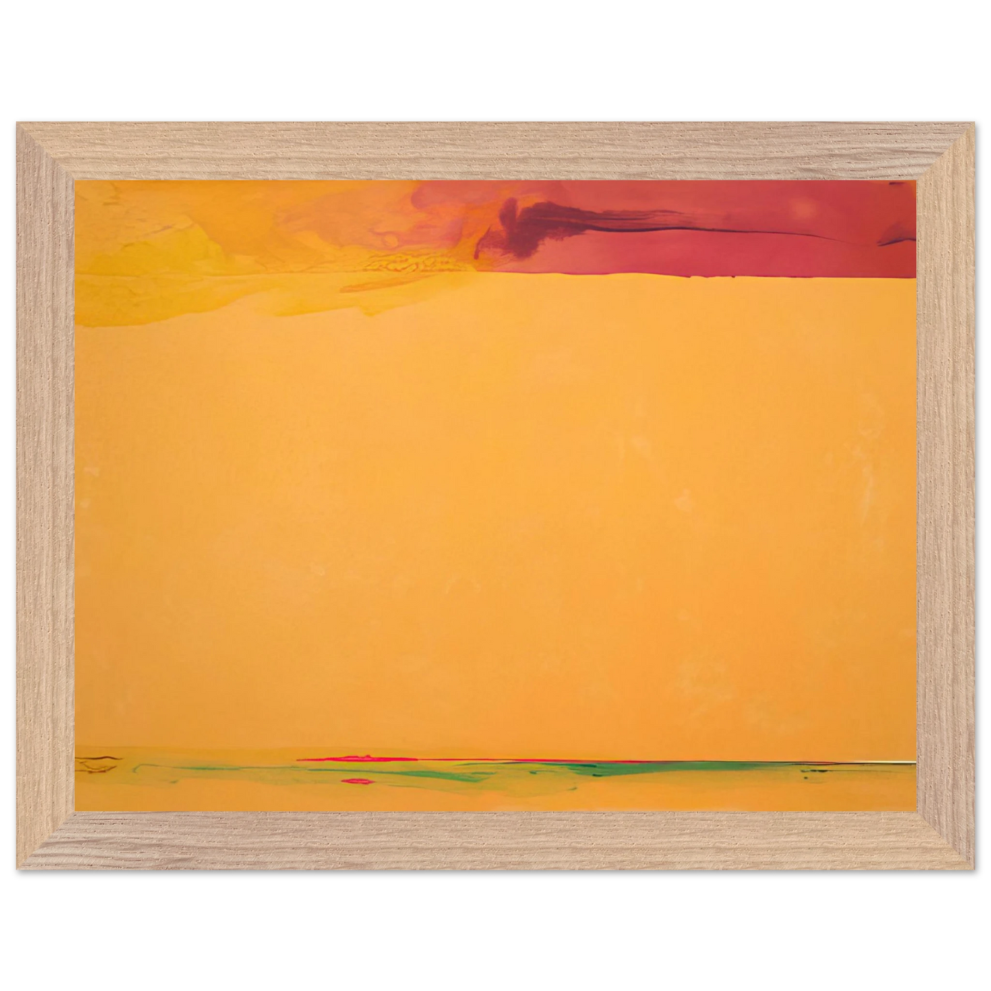 Helen Frankenthaler - Southern Exposure - 2005 Wall art - 13x18 cm / 5x7 inches - Premium Wooden Framed Poster With Fine Art Paper - Wood frame