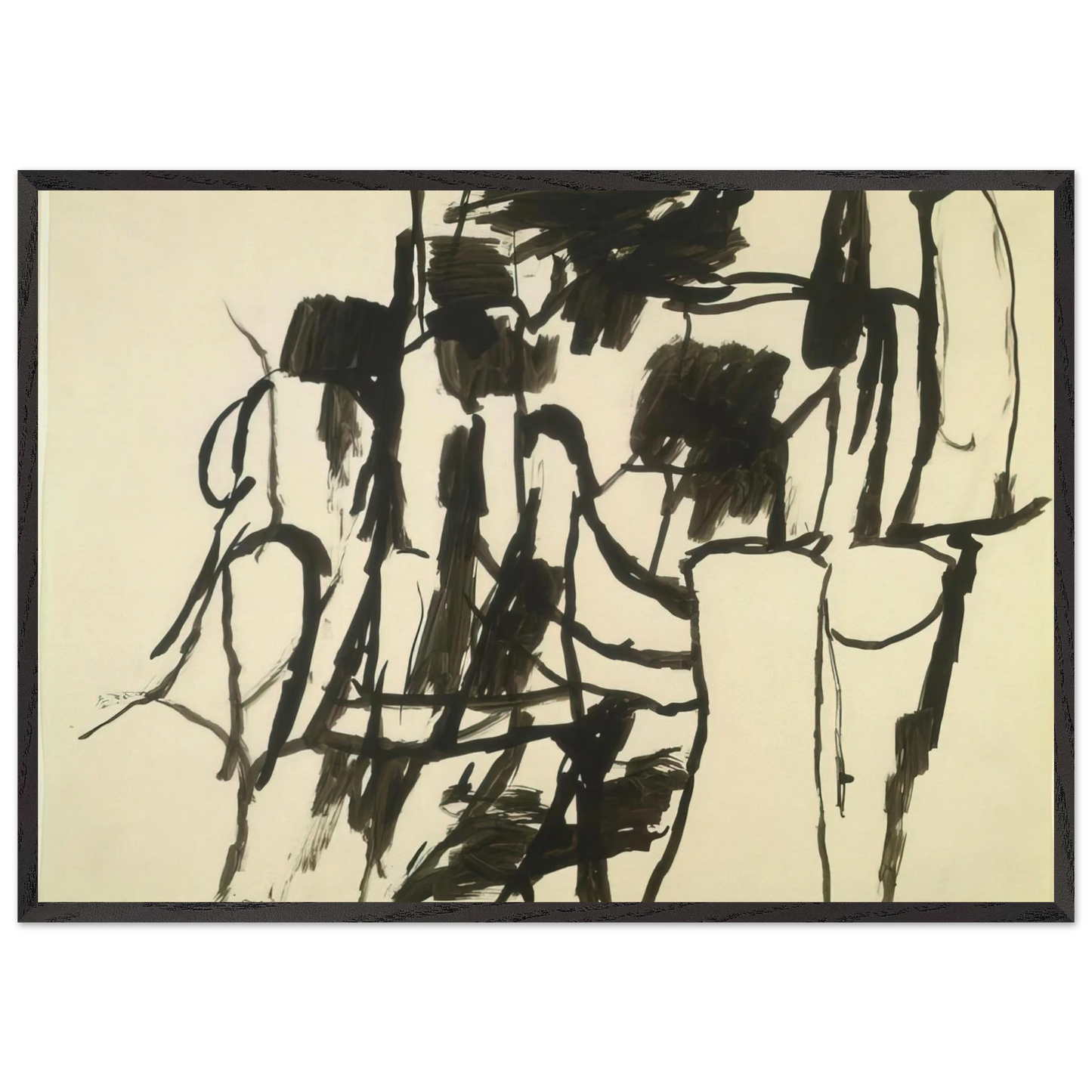 UNTITLED 4 N4 - Philip Guston Framed Art Print – Black Wooden Frame - Default Title - -Framed Art Print