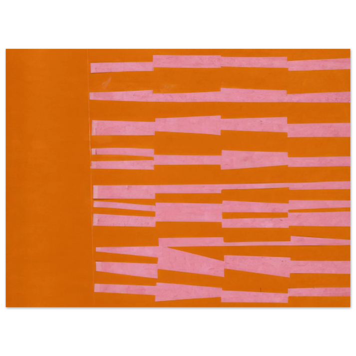 Ellsworth Kelly - Pink and Orange from the series Line Form Color 75x100 cm / 30x40inches Fine Art Poster