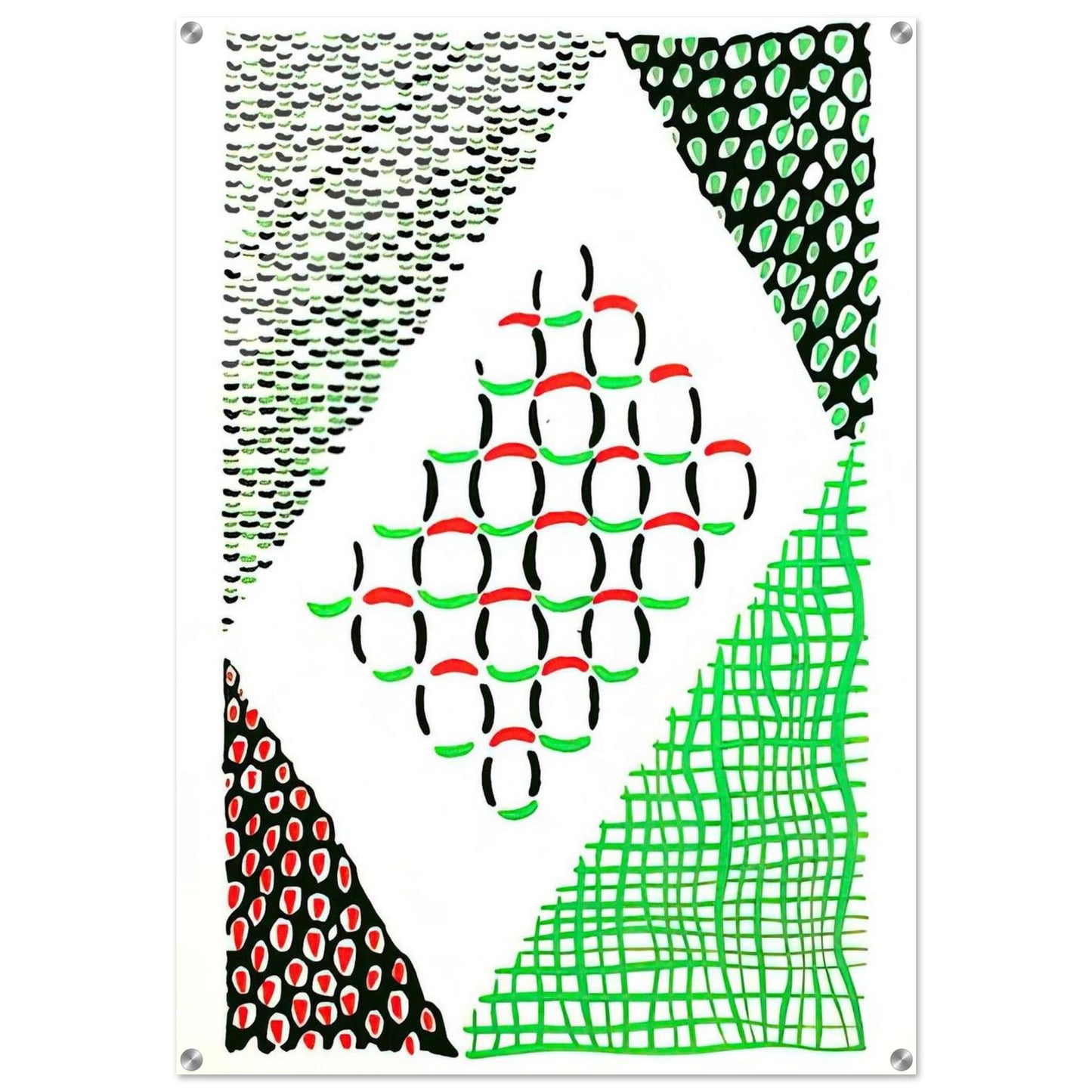 COMPOSITION 19 - Sonia Delaunay Acrylic Print - 70x100 cm / 28x40″ inches