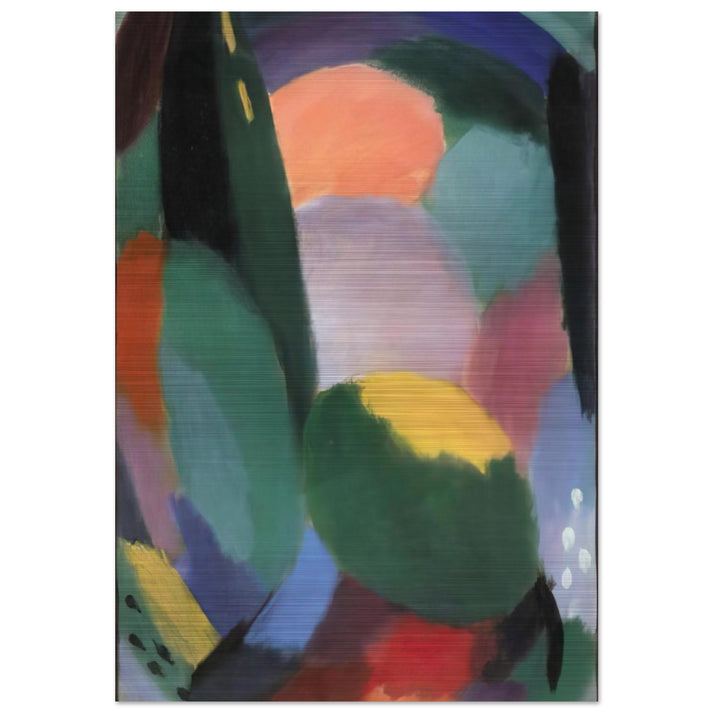 VARIATION GLORREICHER ABEND SOMMERSEGEN II 1917 - Alexej von Jawlensky Brushed Aluminum Print - 70x100 cm / 28x40 inches | Alexej von Jawlensky Aluminum Print | Alexej von Jawlensky Prints