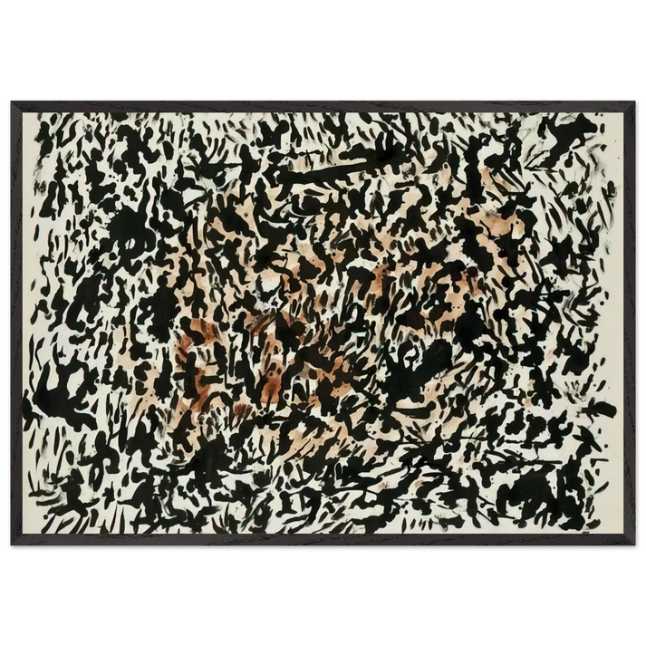 UNTITLED 1979 N1 - Henri Michaux 70x100 cm / 28x40 inches Framed Art Print – Black Wooden Frame