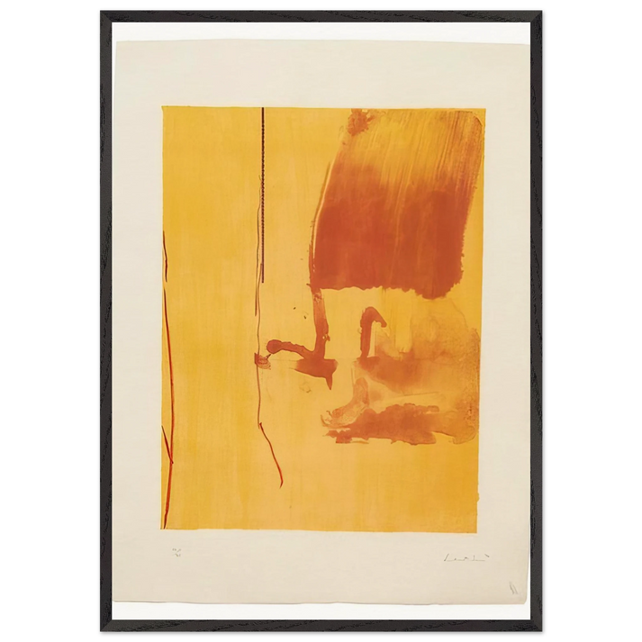 Harvest - 1976 - Helen Frankenthaler 70x100 cm / 28x40 inches Framed Art Print – Black Wooden Frame