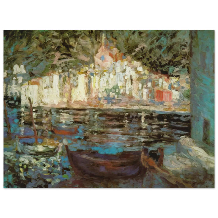 Salvador Dali - VIEW OF CADAQUES FROM PLAYA POAL 75x100 cm / 30x40inches Fine Art Poster