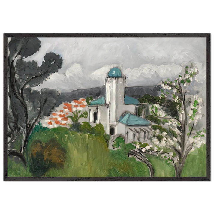LA VILLA BLEUE 1918 - Henri Matisse 70x100 cm / 28x40 inches Framed Art Print – Black Wooden Frame