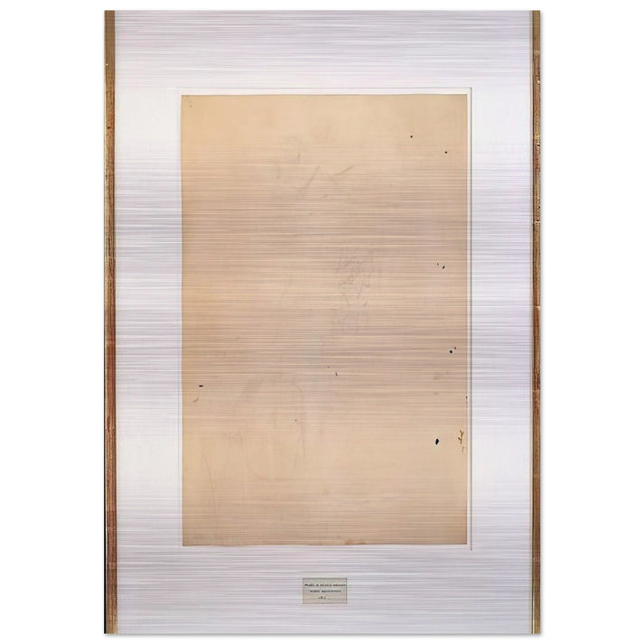 ERASED DE KOONING 1953 - Robert Rauschenberg Brushed Aluminum Print - 70x100 cm / 28x40 inches | Robert Rauschenberg Aluminum Print | Robert Rauschenberg Prints