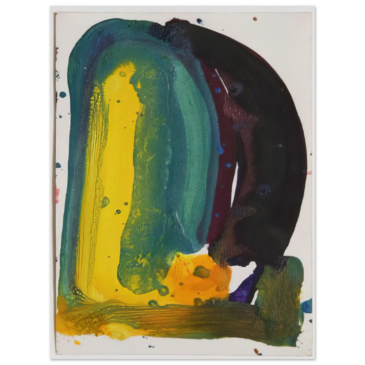 Sam Francis - Sculpture Drawing, SF64-571 75x100 cm / 30x40inches Fine Art Poster