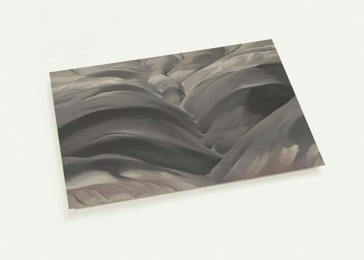 Black Place I By Georgia O'Keeffe Pack of 10 Post Cards | Georgia O'Keeffe Post Cards | A6 (10.5 x 14.8 cm) - 4.1 x 5.8 inches