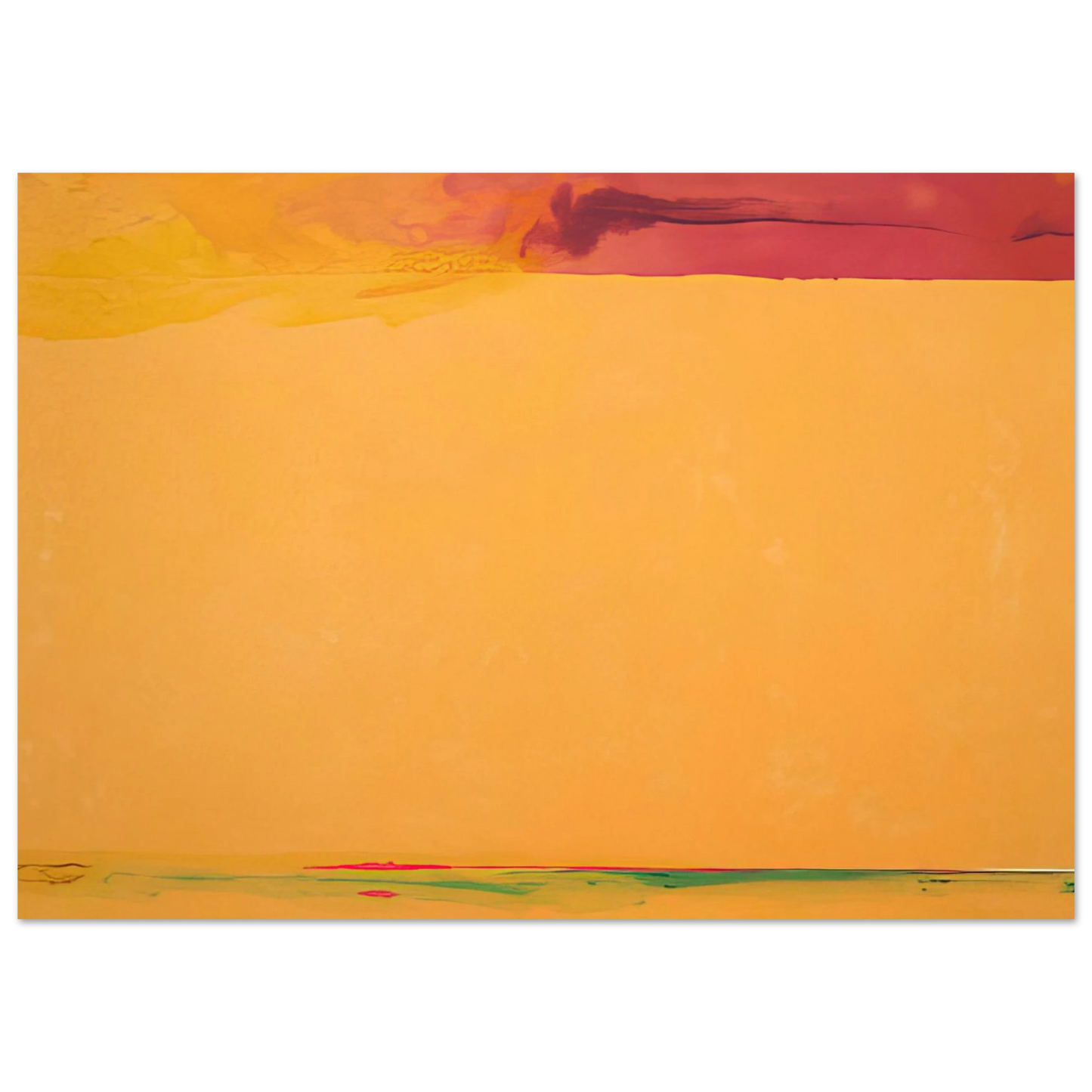 Helen Frankenthaler - Southern Exposure - 2005 Wall art - 20x25 cm / 8x10 inches - Premium Wooden Framed Poster With Fine Art Paper - Black frame
