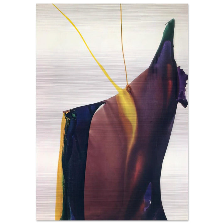 Phenomena Yellow Strike - 1963 - Paul Jenkins Brushed Aluminum Print - 70x100 cm / 28x40 inches | Paul Jenkins Aluminum Print | Paul Jenkins Prints