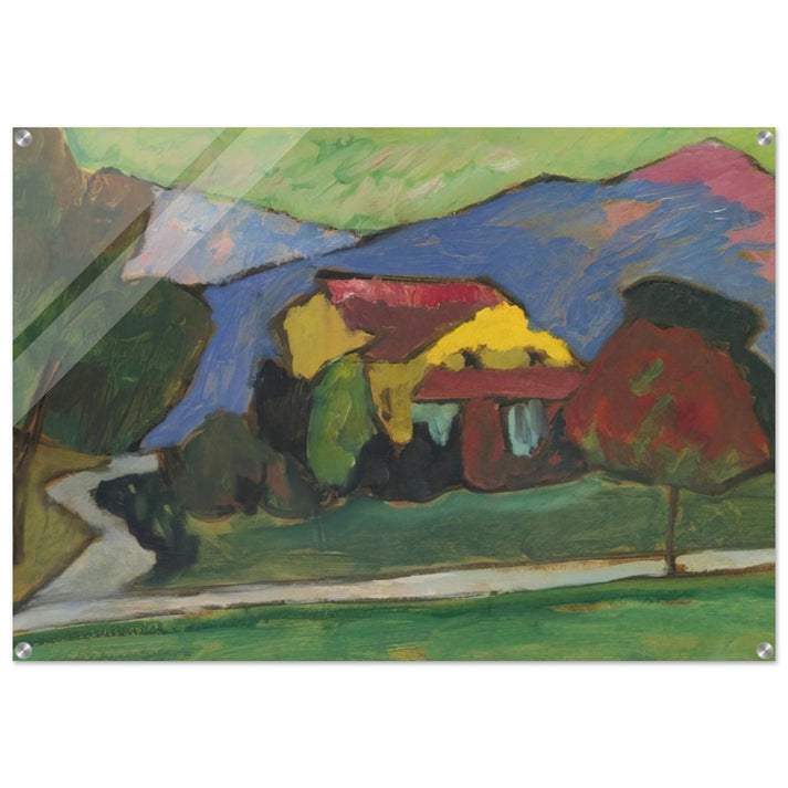 THE YELLOW HOUSE 1908 - Gabriele Munter Acrylic Print - 70x100 cm / 28x40″ inches