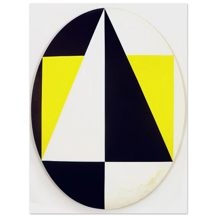 Carmen Herrera - Tondo3Colors - 1958 75x100 cm / 30x40inches Fine Art Poster