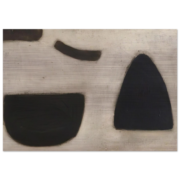 Message Obscure I - 1965 - William Scott Brushed Aluminum Print - 70x100 cm / 28x40 inches | William Scott Aluminum Print | William Scott Prints