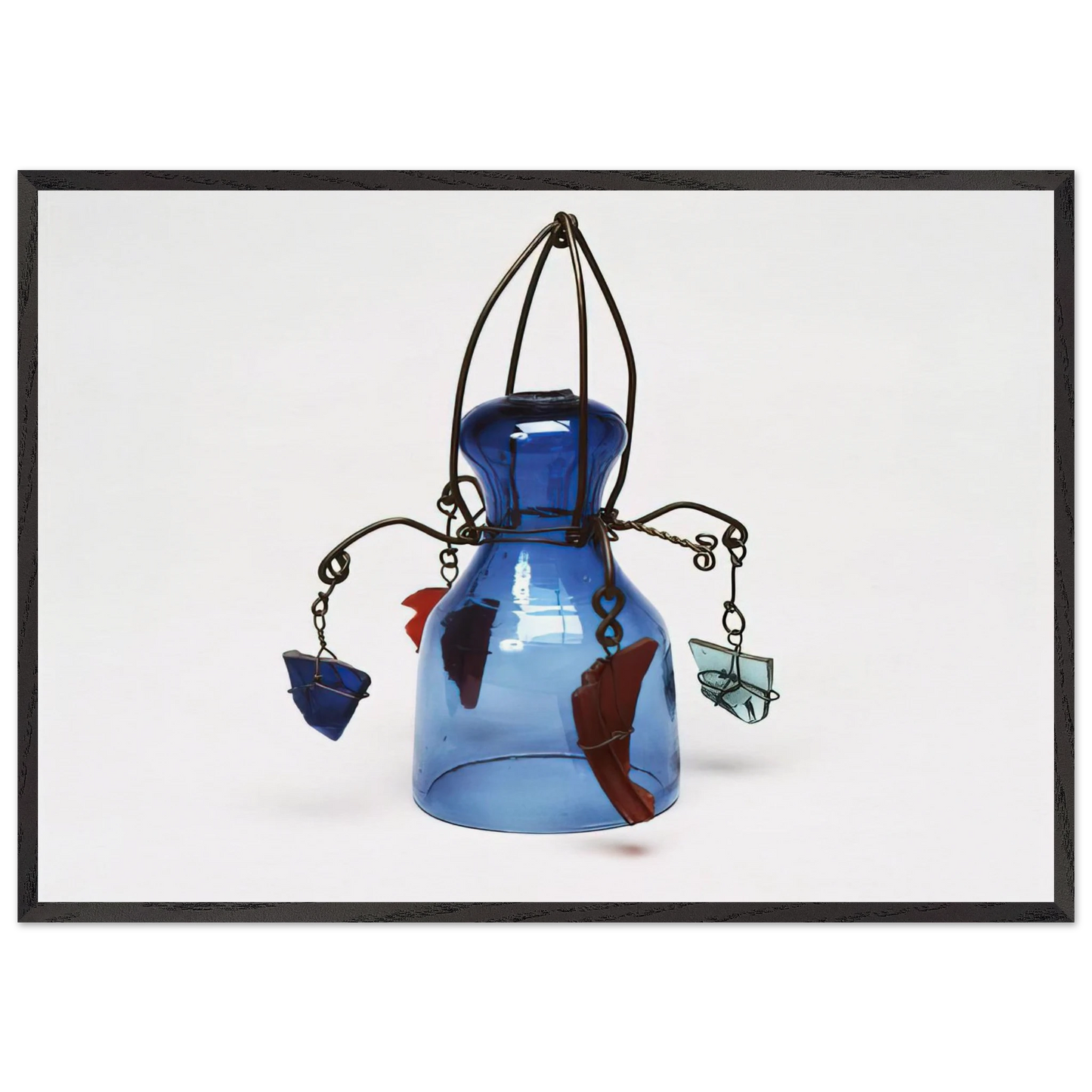 DINNER BELL 1942 - Alexander Calder 70x100 cm / 28x40 inches Framed Art Print – Black Wooden Frame