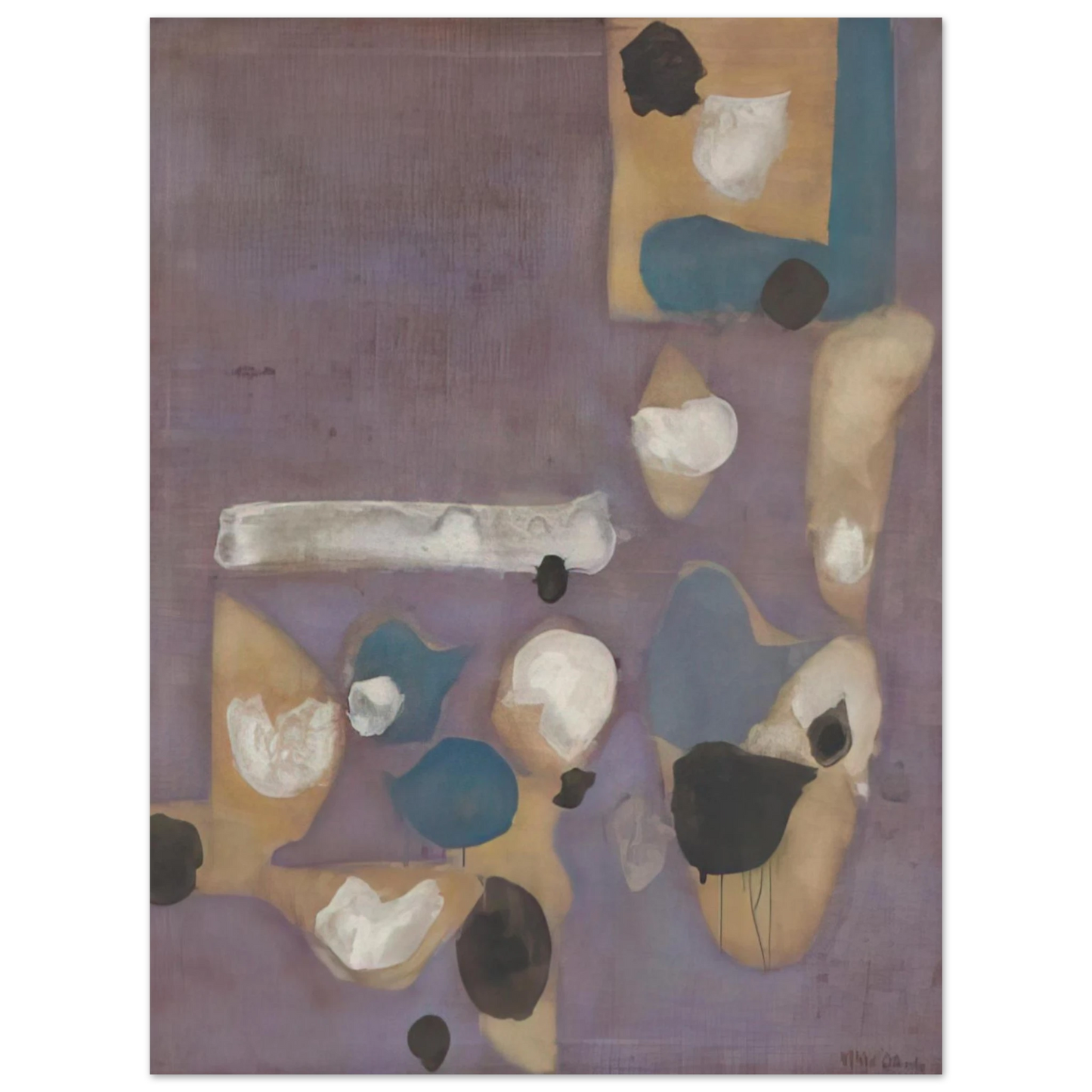 Kenzo Okada - Points No. 19 - 1954 Fine Art Poster - Default Title