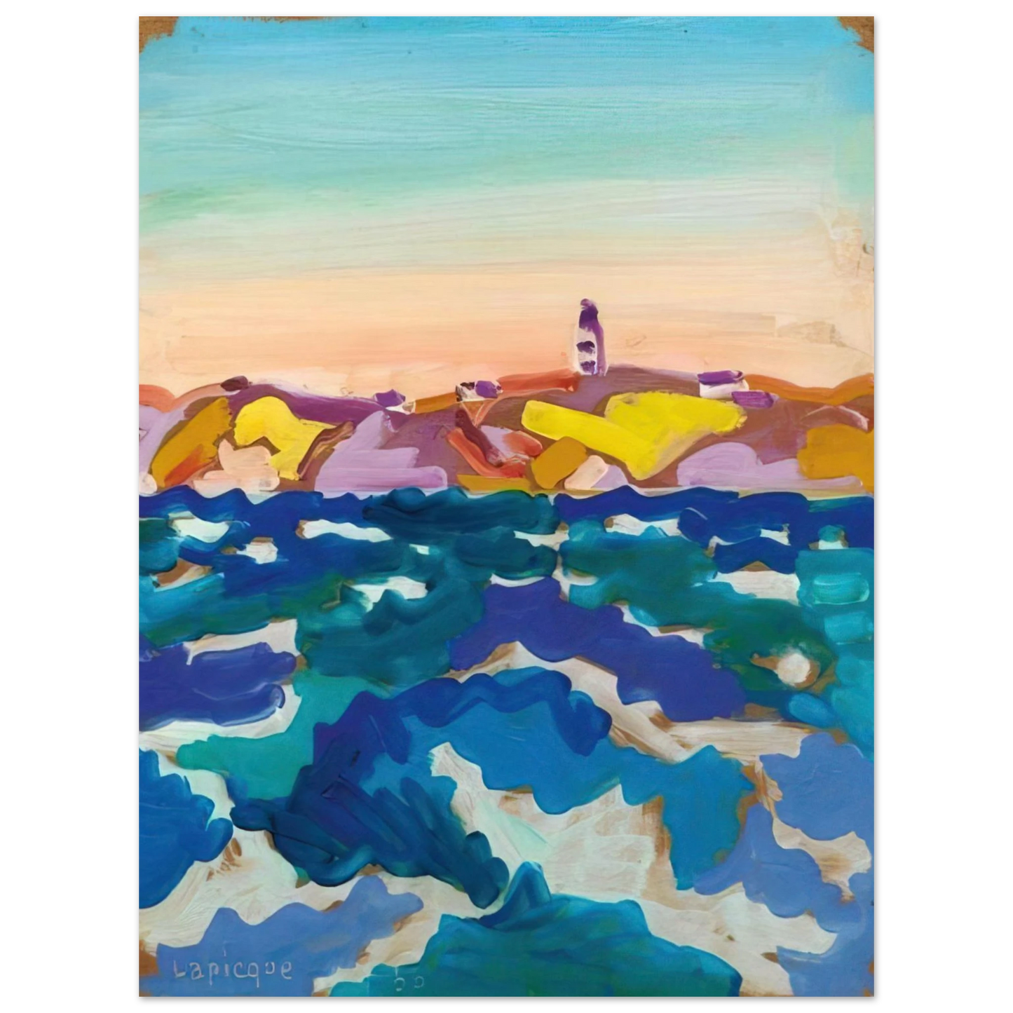 Charles Lapicque - Le Phare - 1958 Fine Art Poster - Default Title