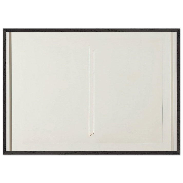 Untitled - 1975 N3 - Fred Sandback 70x100 cm / 28x40 inches Framed Art Print – Black Wooden Frame