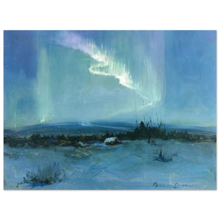 Sydney Laurence - Northern Lights - Romanticism 75x100 cm / 30x40inches Fine Art Poster
