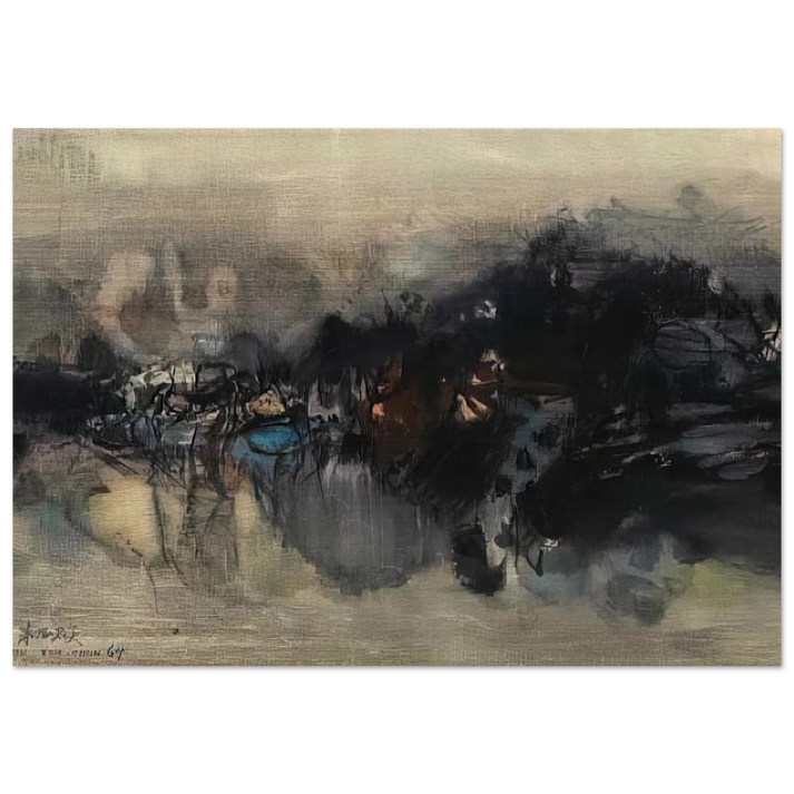 UNTITLED 1964 - Chu teh Chun Brushed Aluminum Print - 70x100 cm / 28x40 inches | Chu teh Chun Aluminum Print | Chu teh Chun Prints