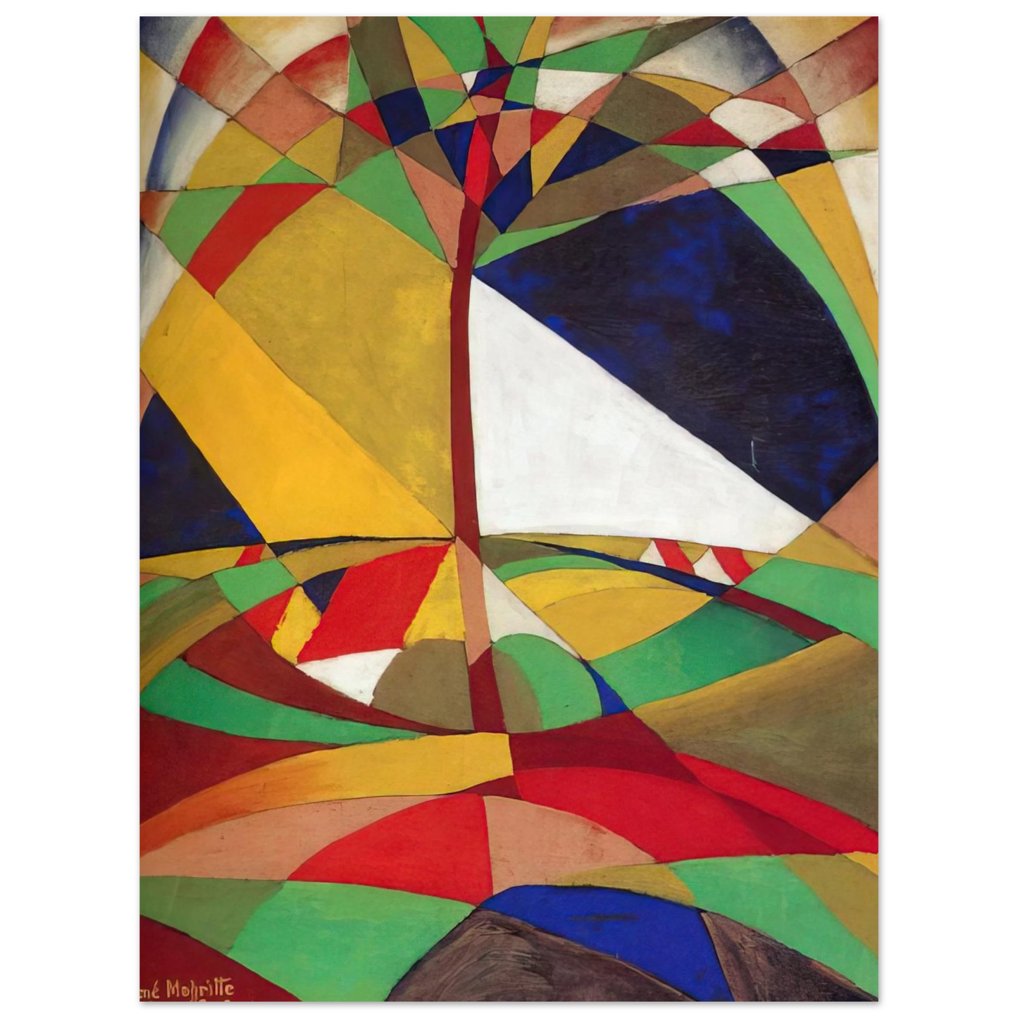 Rene Magritte - LANDSCAPE 1920 Fine Art Poster - Default Title